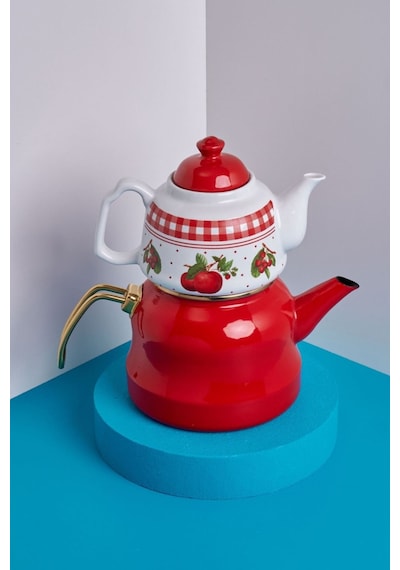Mlrcyd-0002 Miss Betty 2.6 Lt Emaye Porselen Demlikli Çaydanlık 001