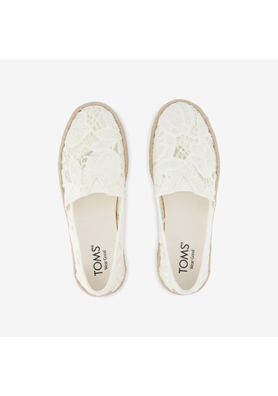 10023030 Egret Espadril Kadın 10023030 10023026 Toms Alpargata Rope 2.0 Floral Crochet