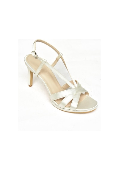 Fox Shoes S569714304 Sedef Kumaş İnce Topuklu Kadın Ayakkabı Sedef