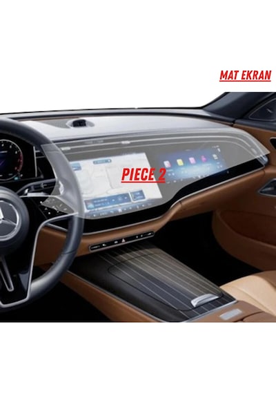 Mercedes E180 2026 Hayalet Gösterge Ve Multimedya Uyumlu Set Mat Ekran Koruyucu