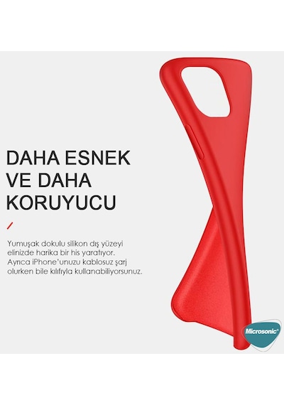 Microsonic Apple iPhone Uyumlu 17 Kılıf Liquid Lansman Silikon Siyah -