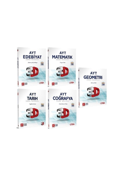 3d Yayınları Yks Ayt Eşit Ağırlık Soru Bankası 5 Li Set 3d Yayınları