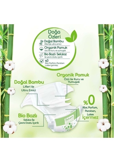 Bebem Natural Bebek Bezi 1 Numara Yenidoğan 64 Adet 2022