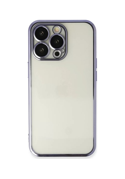 Newface Apple İphone 14 Pro Kılıf Razer Lensli Silikon - Mor
