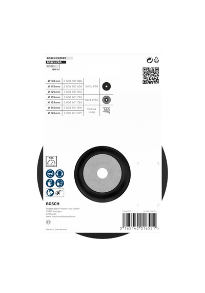 Ayrex Professional Zımpara Diski 125 Mm, 1 Adet