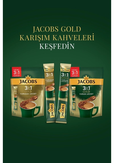 3ü 1 Arada Gold Yumuşak Lezzet Kahve 40 Adet 4 X 10'lu Paket Diğer