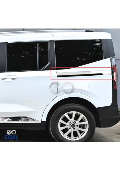 Ford Tourneo Courıer 2024 Üzeri Sürgü Nikelajı 2 Parça Paslanmaz Çelik