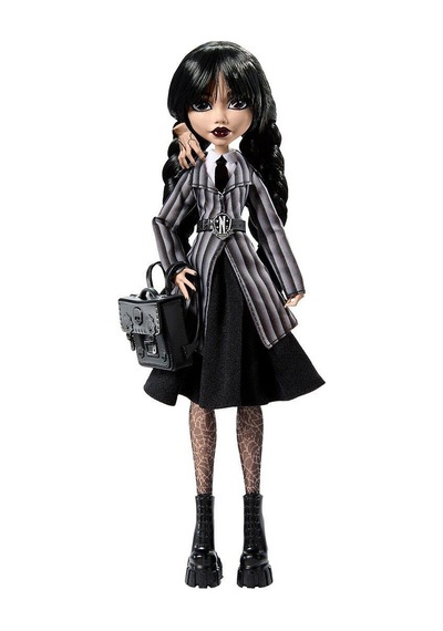 Hxj04 Monster High Wednesday Okul Üniformalı Bebek Standart