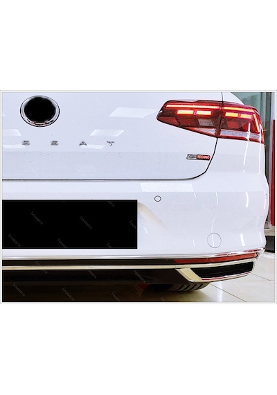 Vw Passat B8.5 Krom Arka Tampon Alt Çıta 3 Prç P.Çelik 2019 Üzeri