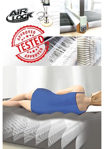 64414 Dura-beam Deluxe Şişme Yatak Çift Kişilik Duble Yatak Kendinden Pompalı 152x203x46cm Fd013 Gri