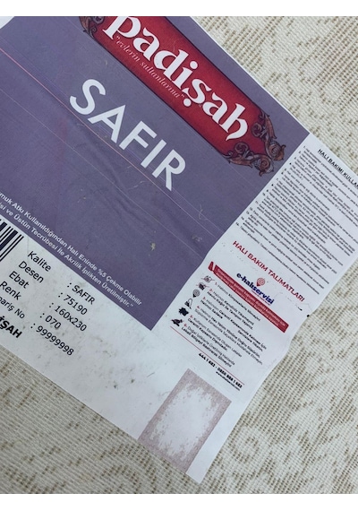 Padişah Halı Safir 75190 070 Serisi Akrilik Salon Oturma Yatak Odası Halısı Kahve