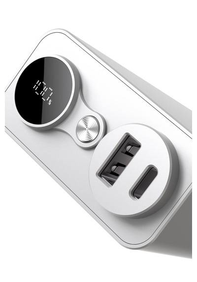 20.000mah Carbon Pd Qc 3.0 Powerbank, Taşınabilir Şarj Cihazı Gümüş