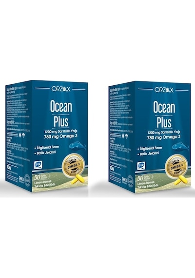 Ocean Plus Balık Yağı Omega3 1200 Mg 50 Softjel Kapsül 2 Adet