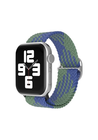 Apple Watch 42mm Uyumlu Star Kordon - Yeşil-lacivert