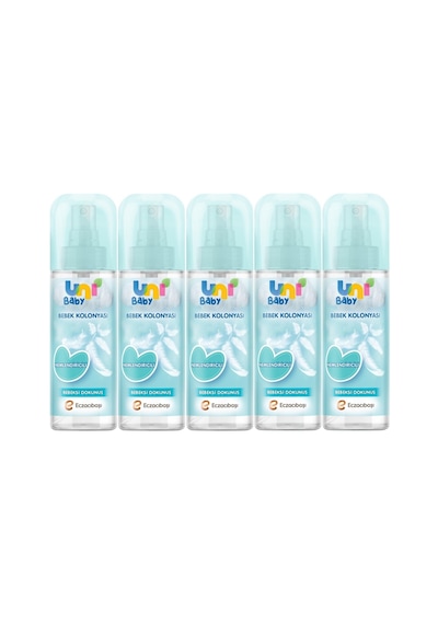 Uni Baby Bebek Kolonyası 150 Ml Nemlendiricili Bebeksi Dokunuş 5 Adet