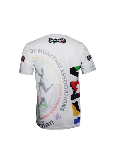 Dragondo Tx8591 Ifma Muaythai Tişört Ifma Dijital Basklı Muay Thai Tişört Beyaz