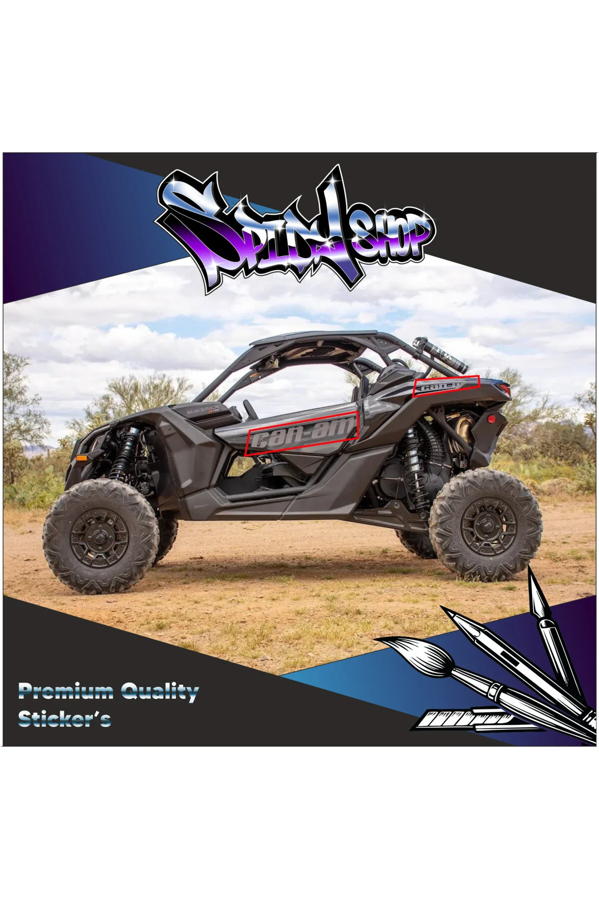 Can-am Maverick X Rs Turbo Rr Sticker Set