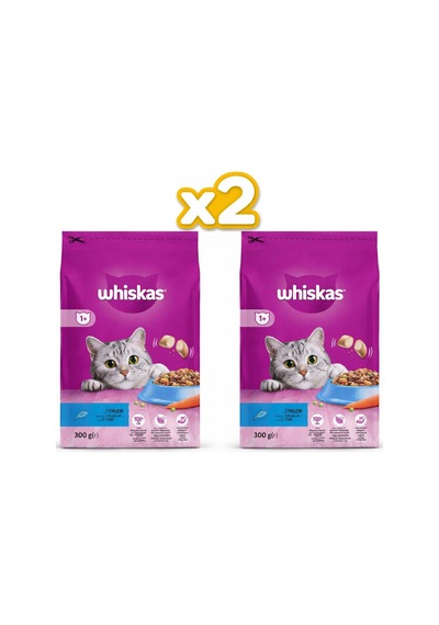 Whiskas Ton Balıklı Ve Sebzeli Yetişkin Kedi Maması 300gr 2 Adet