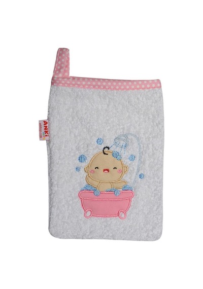 Sevimli Bebek Banyo Lifi & Kesesi Pembe