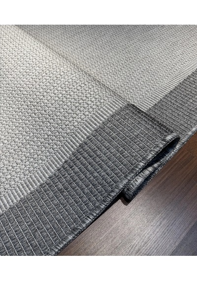 Mess Modern Dekoratif Yumuşak Dokulu Sisal Halı 3945 Gri Antrasit Çok Renkli