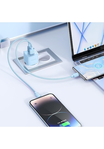 Mcdodo CH-4152 33W Gan Type C Usb Girişli Hızlı Şarj Aleti Mavi
