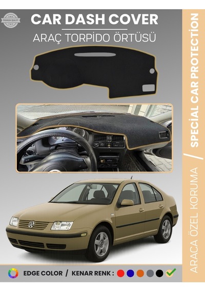 Volkswagen Jetta 1997-2003 Torpido Örtüsü Ön Panel Torpido Koruma Tam Uyum Çatlamayı Önler - 575 Stiloto