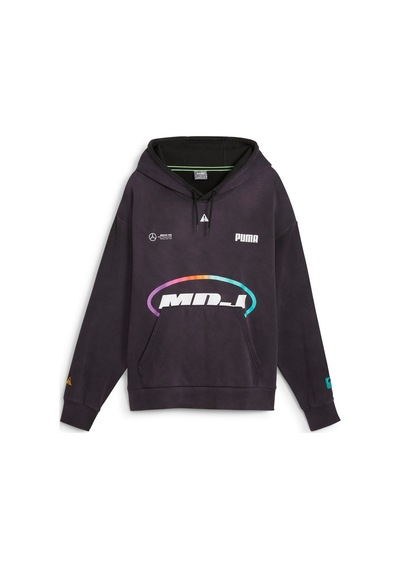 Puma Mercedes - Amg Petronas Motorsport X Mdj Grafik Kapüşonlu Sweatshirt 627837 01 Siyah