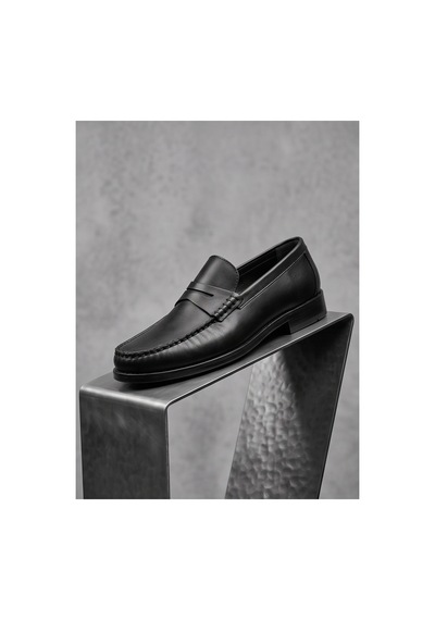 Crc Ayakkabı %100 Hakiki Deri Rugan Erkek Loafer - El İşçiliği Premium Klasik Ayakkabı - Burgundy Patent Siyahsiyah