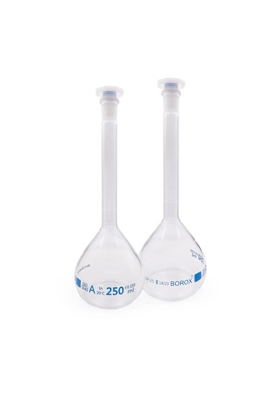 Borox Cam Balon Joje 250 Ml - Pp Tıpalı - Class A Sertifikalı - Cam Flask - 2 Adet/paket