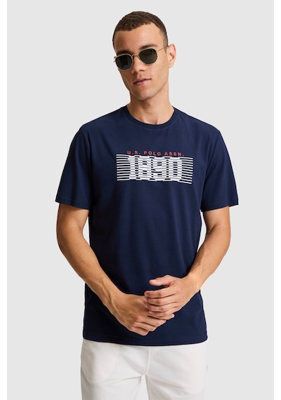 U.S. Polo Assn. U.s. Polo Assn. Erkek T-shirt Pu-9672 Lacivert