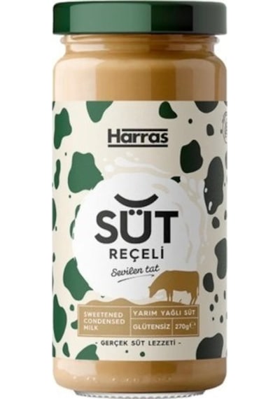 Süt Reçeli Glütensiz Yarım Yağlı 270 Gr