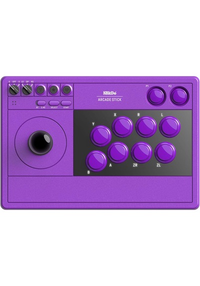 8bitdo Arcade Stick Bluetooth Kablosuz Nintendo Switch /switch 2, Pc, Steam & Raspberry Pi Uyumlu Mor