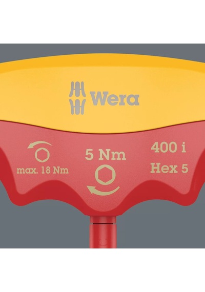 Wera 400 İ Vde Altıgen Sabit Torklu Tornavida, 4 Mm X 5.0 Nm