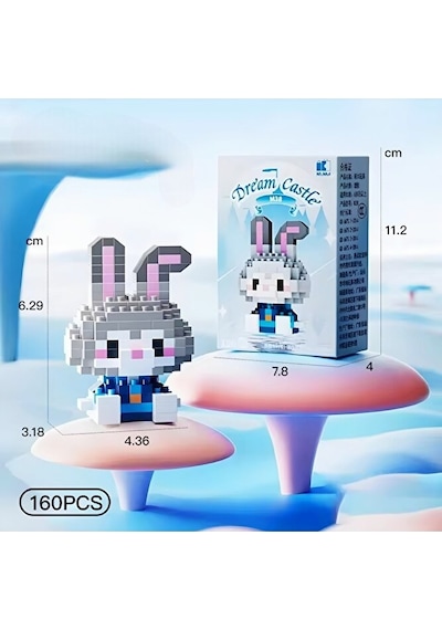 Bricks Premium Seri Yeni Stil Nick Wild - Judy Hopps Zootropolis Figür3d Puzzle Yapboz Hediye Hobi