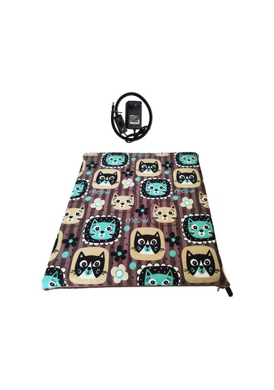 Kedi Minderi Isıtmalı Model 45x45cm 12v Adaptörlü Su Geçirmez Kdtes79
