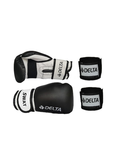 Delta_Store Delta Swat Dura-Strong Siyah Boks Eldiveni + Boks El Bandajı Seti (528789793)