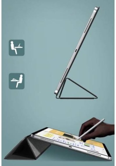 Baseus Apple Uyumlu iPad Pro 12.9 Inç (2020) Manyetik Deri Kılıf,