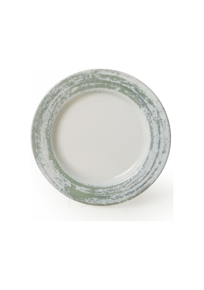 Keramika Vintage Green Assos Pasta Tabağı 22 Cm 6 Adet Yeşil