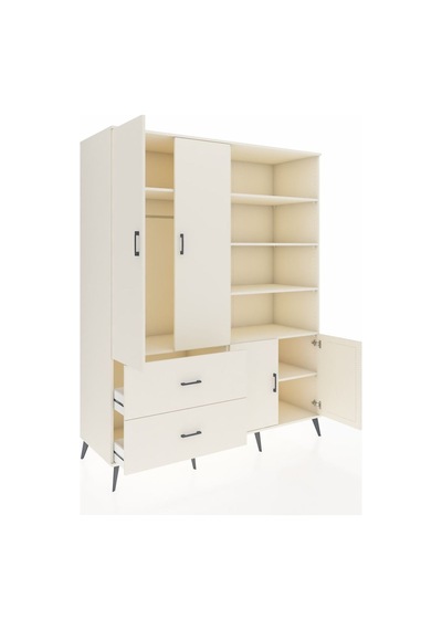 Kronos Gardrop 7 Raflı 2 Çekmeceli Tek Askılı 176x59x221 Aytaşı-aytaşı Beyaz Kronos Gardrop 7 Raflı 2 Çekmeceli Tek Askılı 176x59x221 Aytaşı-aytaşı Beyaz