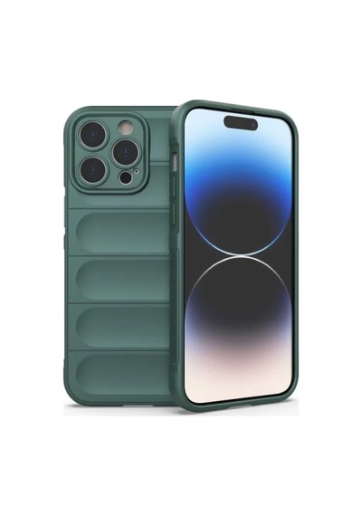Apple iPhone Uyumlu  16 Pro Max Uyumlu Kılıf Optimum Silikon - Koyu Yeşil