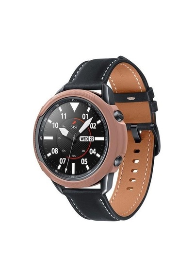 Spigen Galaxy Uyumlu Watch 3 45mm İle  Kılıf Liquid Air Bronze