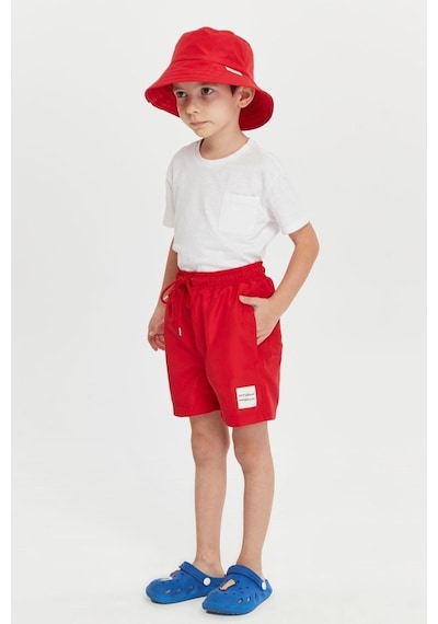 Benitto Kids Erkek Çocuk Desenli Bucket Şapka 7006-kırmızı