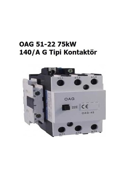 Oag 75 Kw 140 Amper Kontaktör