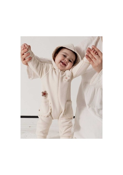Caramell Barbosa 3 İplik Şardonlu Kapüşonlu Şık Kız Bebek Tulum 1-3 Ay/3-6 Ay/ 6-9 Ay/ 9-12 Ay Bej Caramell Barbosa 3 İplik Şardonlu Kapüşonlu Şık Kız Bebek Tulum 1-3 Ay/3-6 Ay/ 6-9 Ay/ 9-12 Ay Bej