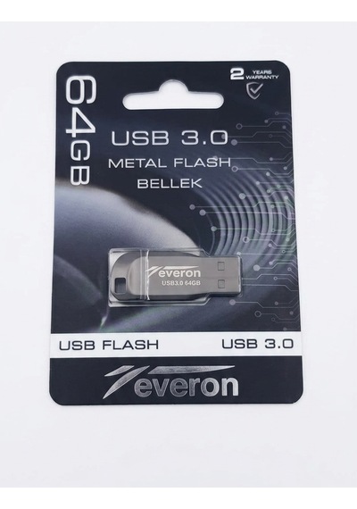 Everon 64 Gb Usb 3.0 Metal Flash Bellek Hızlı Veri Aktarımı Taşınabilir Bellek -