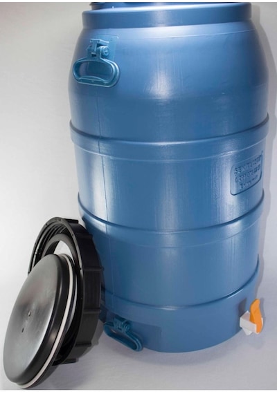 Musluk 65 L Litre Varil Köşeli Içi Beyaz Yağ Turşu Zeytin Bidon Çok Renkli