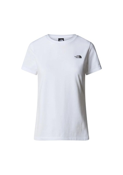 The North Face W S/s Simple Dome Slim Tee Kadın Beyaz T-shirt Beyaz