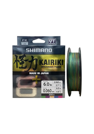 Shimano Kairiki 8+ 300 Mt 0.06mm İp Misina Multi Color