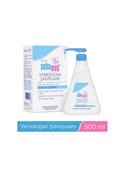 Baby Sebamed Yenidoğan Şampuanı 500 Ml 3 Adet
