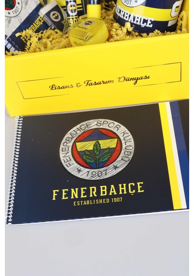 Dekomus İle Lisanslı Fenerbahçe Özel Kutulu Premıum 19 Parça Kırtasiye Seti Siyah